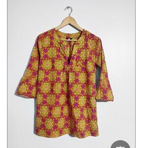 J. Crew Vintage Popover Cotton Tunic Top